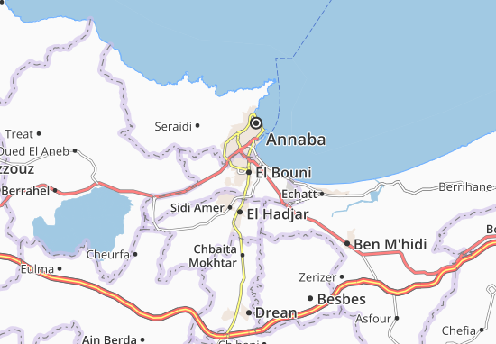 Mapa El Bouni