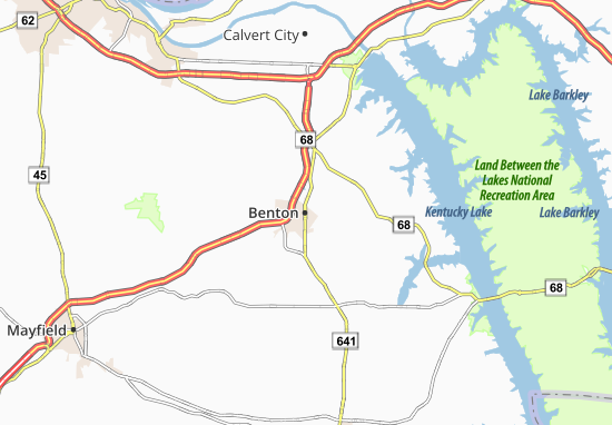 Karte Stadtplan Benton