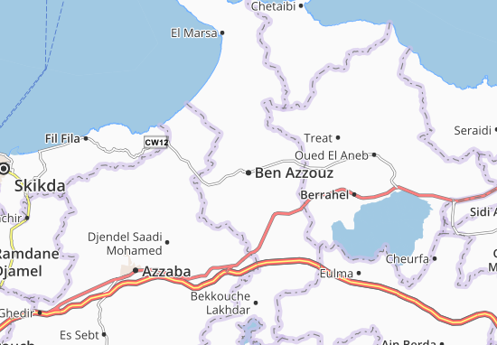 Karte Stadtplan Ben Azzouz
