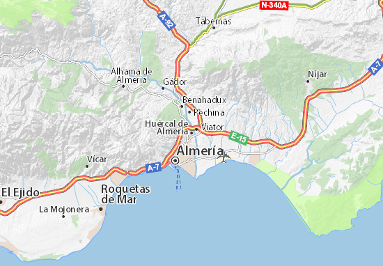 Huércal de Almería Map