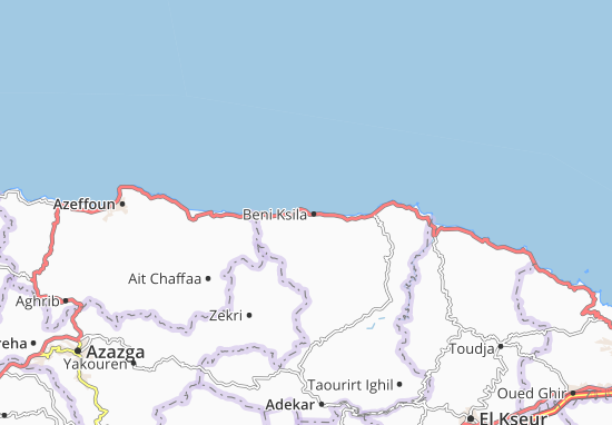 Mapa Beni Ksila