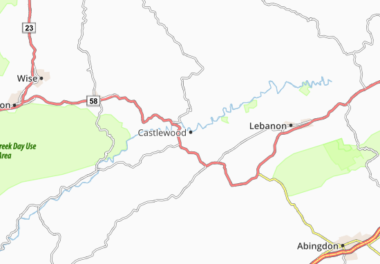 Mapa Castlewood