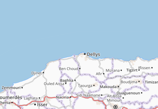 Kaart Plattegrond Dellys