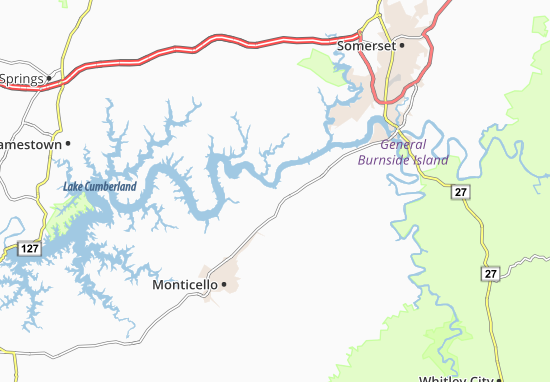 Mill Springs Map