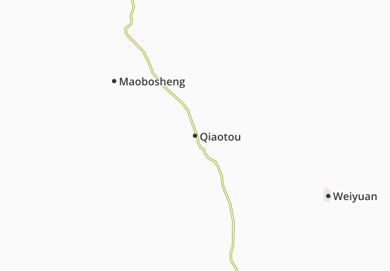 Kaart Plattegrond Qiaotou