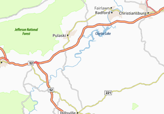 Mapa Hiwassee