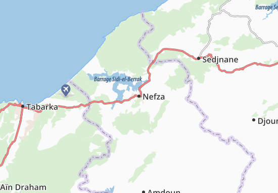 Karte Stadtplan Nefza