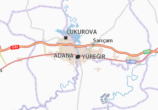 Kaart Plattegrond Sinanpaşa