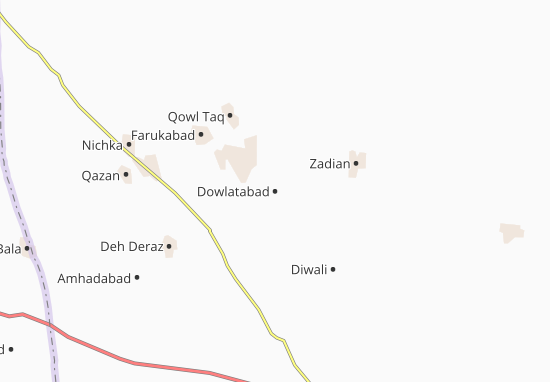 Karte Stadtplan Dowlatabad