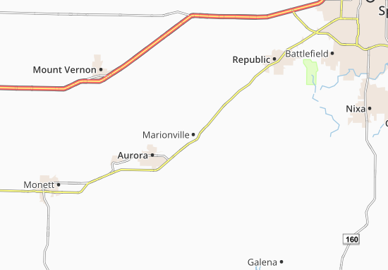 Kaart Plattegrond Marionville