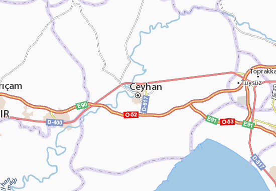 Kaart Plattegrond Ceyhan