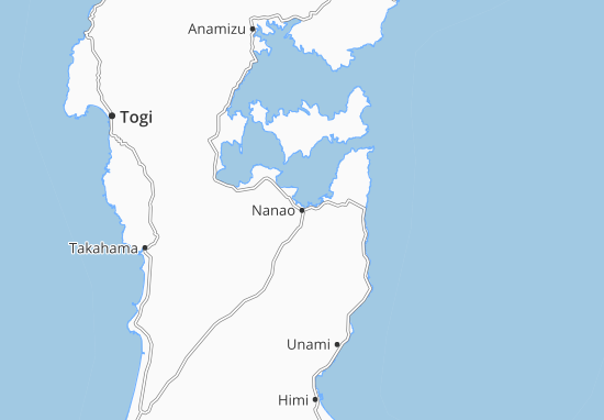Karte Stadtplan Nanao