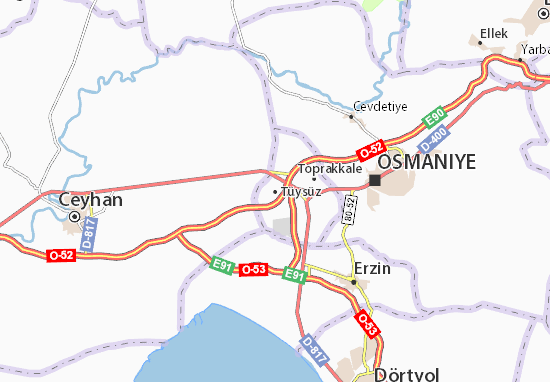 Tüysüz Map