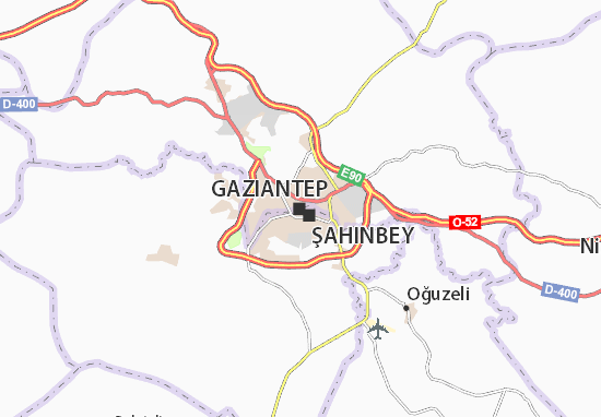 Mapa Gaziantep
