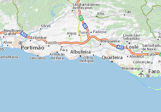 Mappe-Piantine Albufeira