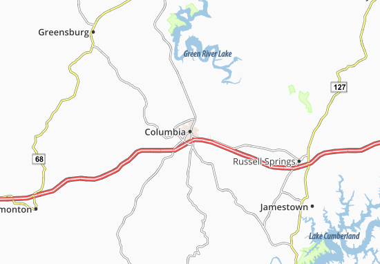 Mapa Columbia
