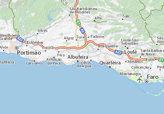 Karte Stadtplan Montechoro