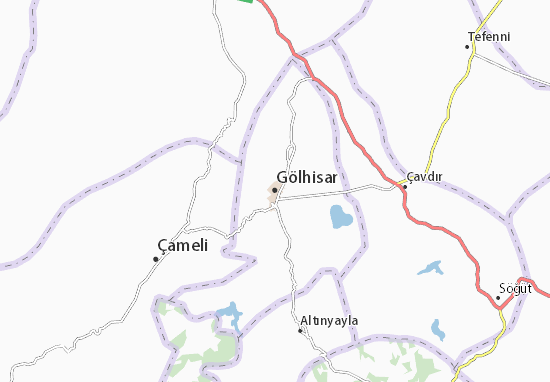 Gölhisar Map