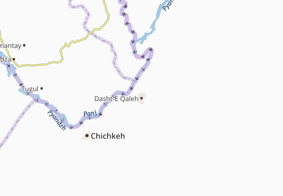 Karte Stadtplan Dasht-E Qaleh