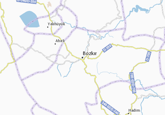 Karte Stadtplan Bozkır