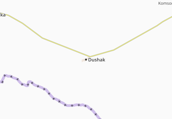 Karte Stadtplan Dushak