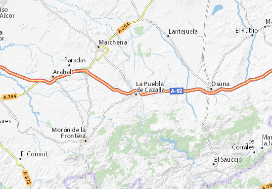 La Puebla de Cazalla Map