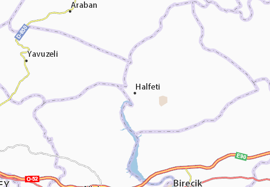 Mapa Halfeti