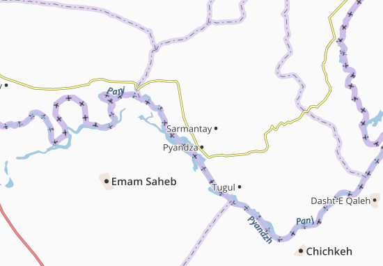 Karte Stadtplan Yukari-Temez