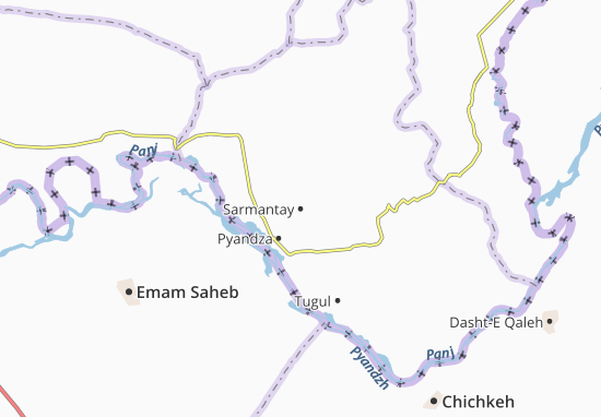 Karte Stadtplan Sarmantay