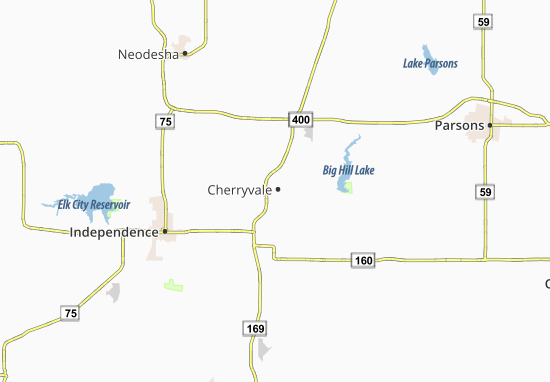 Mapa Cherryvale