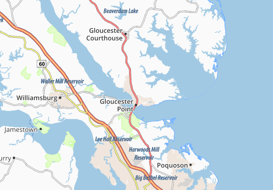 Mapa Gloucester Point