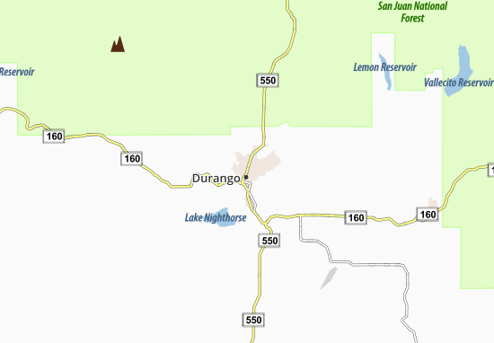 Kaart Plattegrond Durango