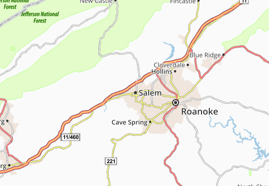 Kaart Plattegrond Salem