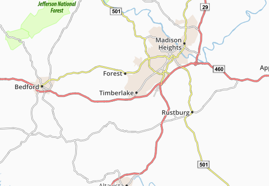 Kaart Plattegrond Timberlake