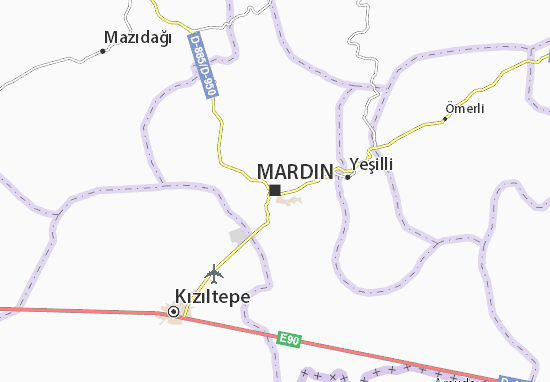 Kaart Plattegrond Mardin