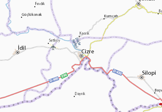 Karte Stadtplan Cizre