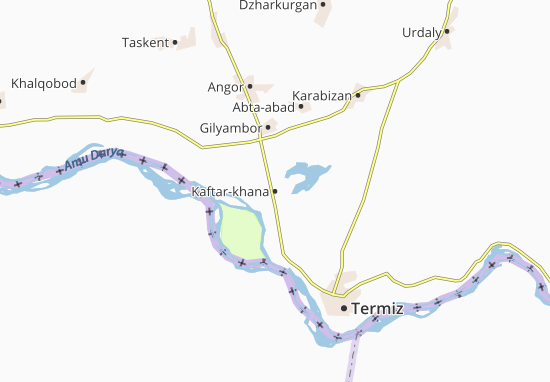 Kaart Plattegrond Kaftar-khana