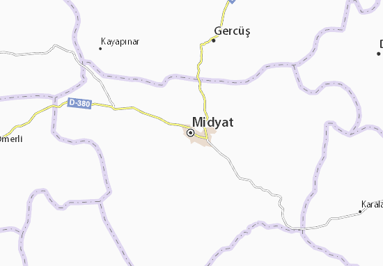 Karte Stadtplan Midyat