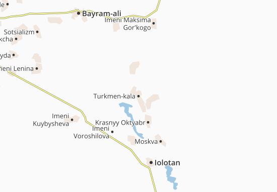 Mapa Turkmen-kala