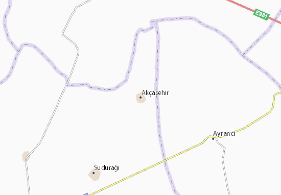 Mapa Akçaşehir
