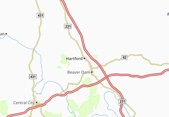 Karte Stadtplan Hartford