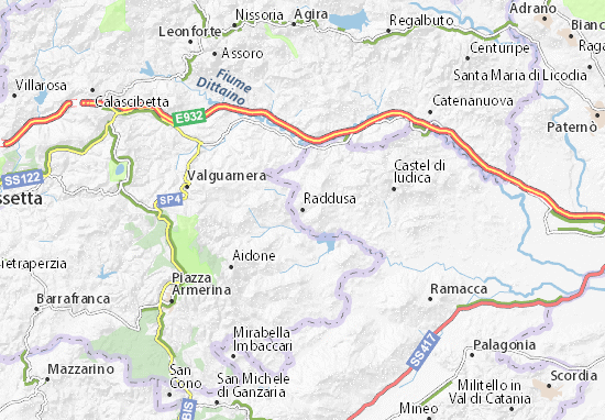 Raddusa Map