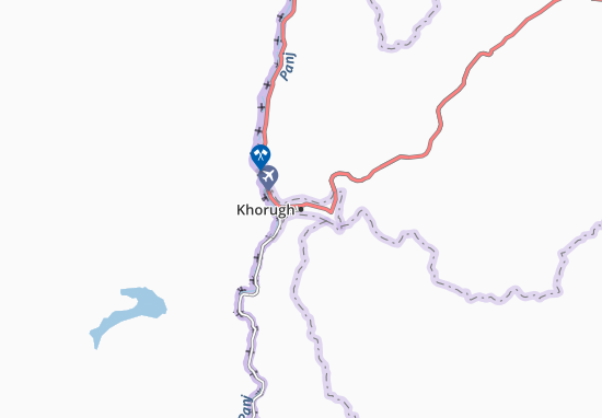Karte Stadtplan Khorugh