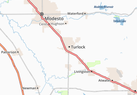 Mapa Turlock