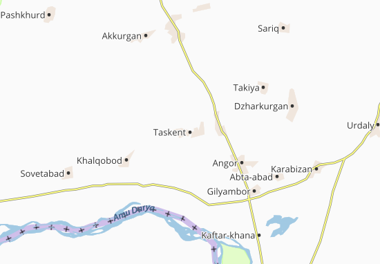 Mapa Taskent