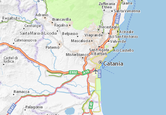 Karte Stadtplan Misterbianco