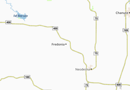 Kaart Plattegrond Fredonia