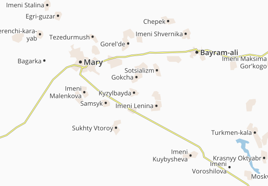 Kaart Plattegrond Kyzylbayda