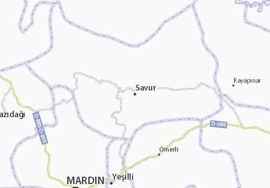 Savur Map