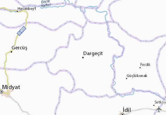 Kaart Plattegrond Dargeçit